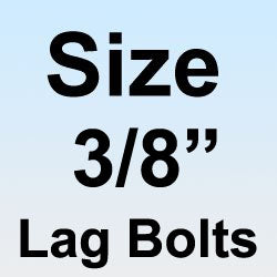 Type 18-8 Stainless Lag Bolts - Size 3/8