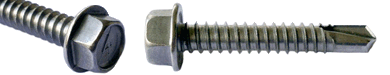 Stainless Self-Drilling Hex Tek Screws