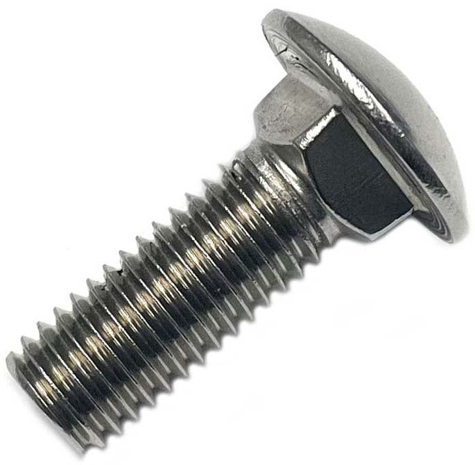 Carriage Bolt Square Neck 1/2-13  x 6" Type 316 Stainless