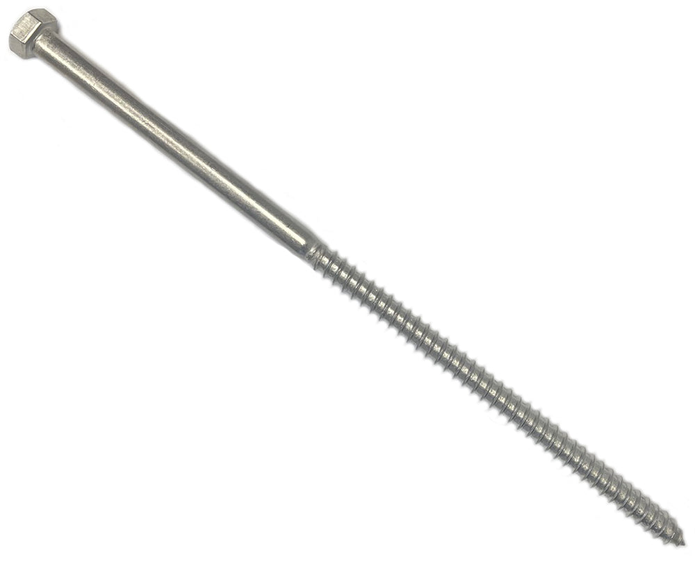 Lag Bolt 3/8" x 10" Type 316 Stainless