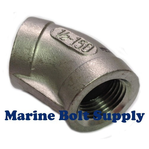 Pipe Elbow 45 Degree 3 NPT S40 Type 316 Stainless