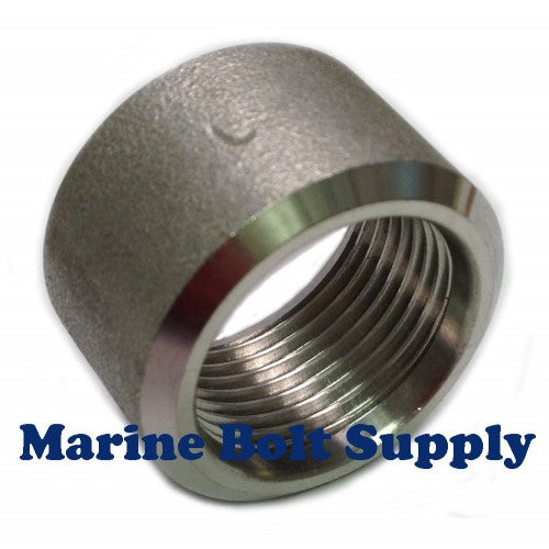 Half Coupling 1 NPT S40 Type 316 Stainless