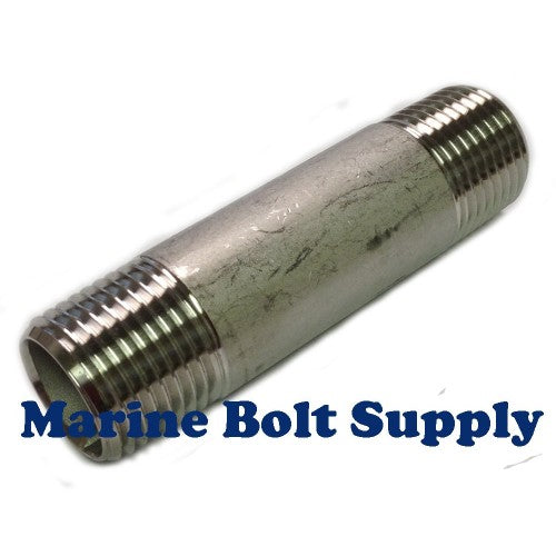 Pipe Nipple 1-1/2 NPT X 10 S40 Type 316L Stainless
