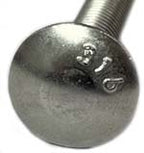 Carriage Bolt Square Neck 5/8-11 x 7" (5-1/2" of Thread) Type 316 Stainless