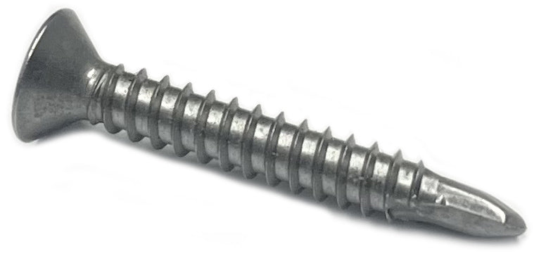 Self-Drilling Phillips Flat Tek Screw #10 x 2" Type 410 Stainless