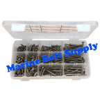 Type 316 Stainless Phillips Flat Sheet Metal Screw Assortment Kit
