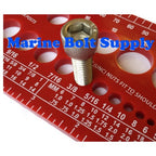 Nut, Bolt & Thread Gauge (Color Red)