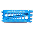 Nut, Bolt & Thread Gauge (Color Blue)