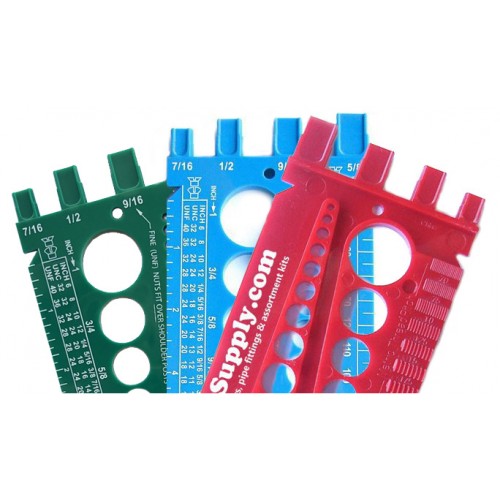 3 Nut, Bolt &amp; Thread Gauges (1 Blue &amp; 1 Red &amp; 1 Green)