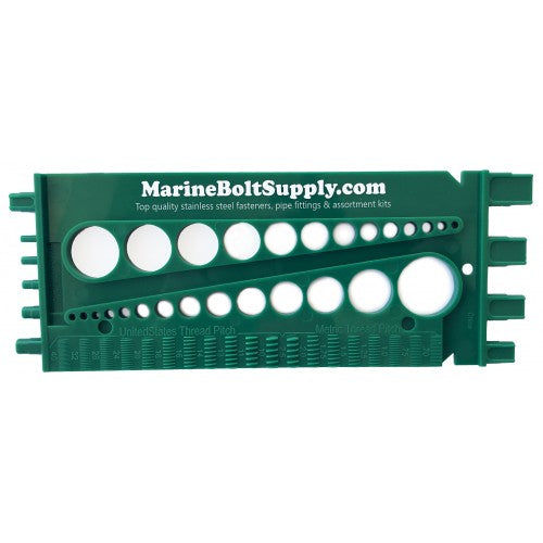 Nut, Bolt & Thread Gauge (Color Green)