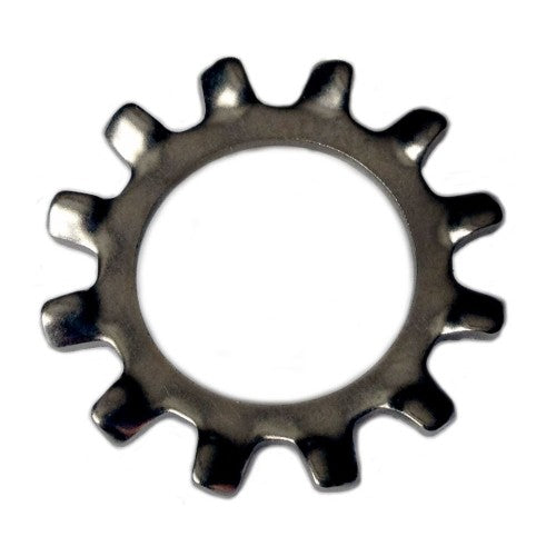 External Tooth Star Lock Washer #12 Type 410 Stainless Steel 