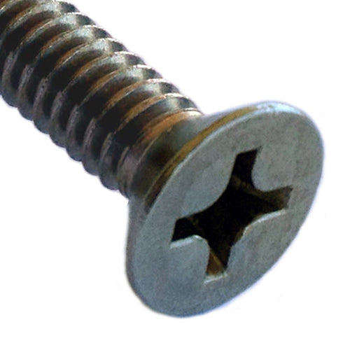 Machine Screw Phillips Drive Flat Head 1/4-20 x 3-1/2" Type 316 Stainless
