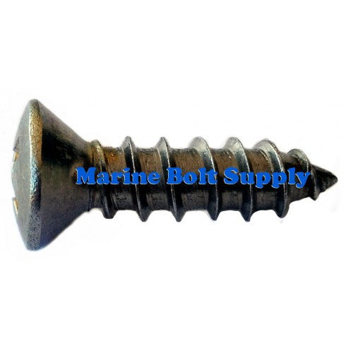 Sheet Metal Screw Phillips Oval Head #6 x 3/4" Type 316 Stainless