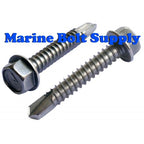 Self-Drilling Hex Tek Screw #10 x 1" Type 410 Stainless