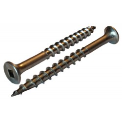 63mm A4 MARINE GRADE STAINLESS STEEL DECKING DECK SCREW SQUARE DRIVE OAK 2000 