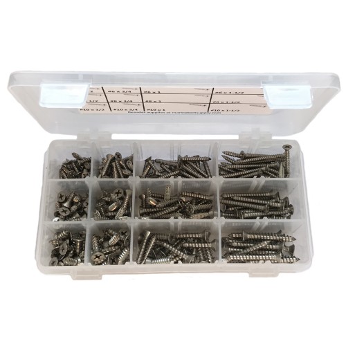 Type 316 Stainless Steel Phillips Pan Sheet Metal Assortment Kit