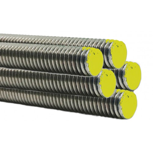 5 Pcs. 316 Stainless Steel Fully Threaded Round Rod 1/4-20 Thread Size x 18.00 Length 